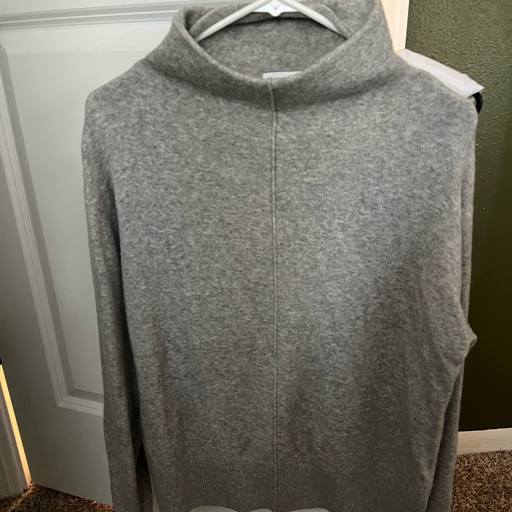 Nordstrom Grey mock neck oversized sweater